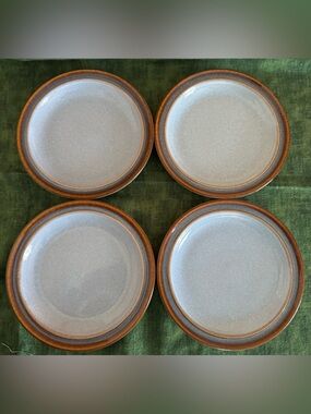 Retired Denby Langley Corfu Side Salad Dessert Plates Lot of 4